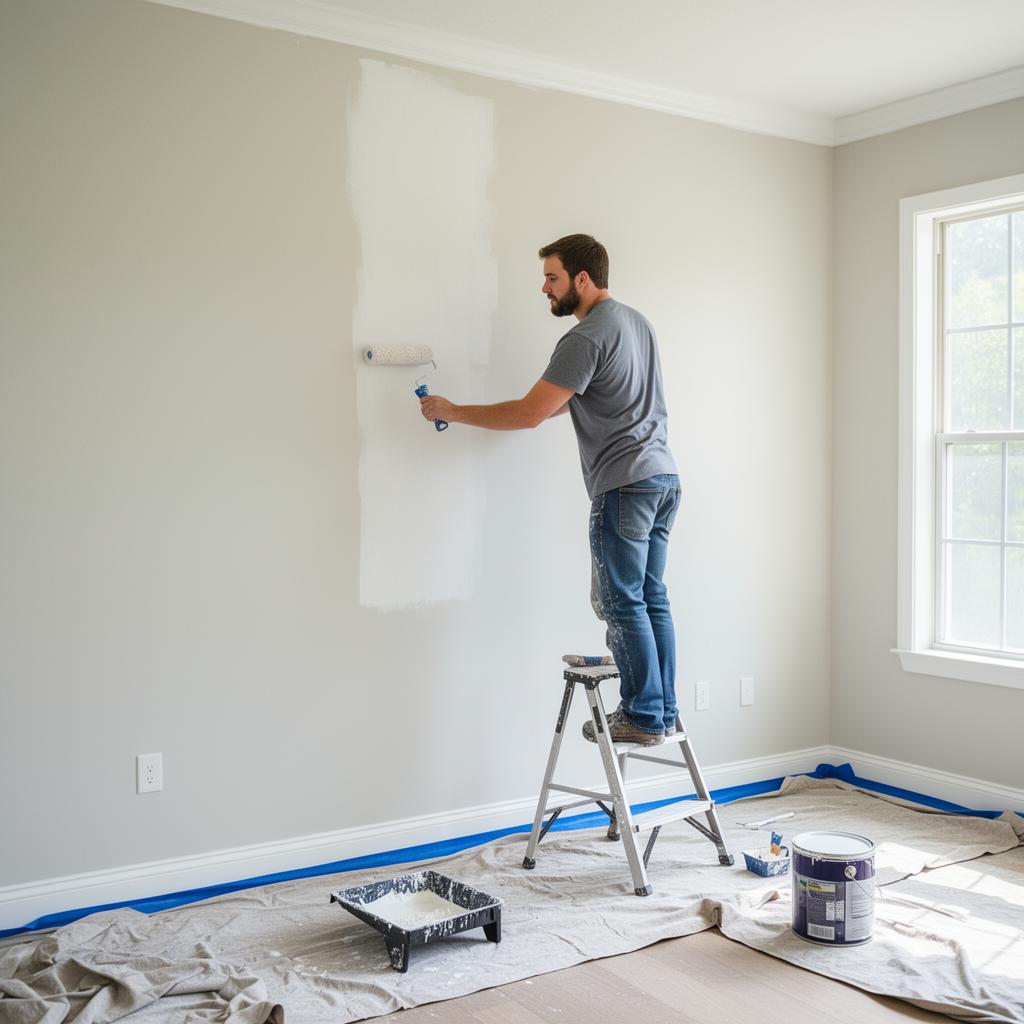 Interior residential painting completed in a Tampa Bay home