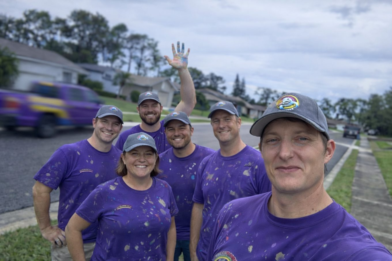 The Purple Painting team ready to serve Tampa Bay homeowners