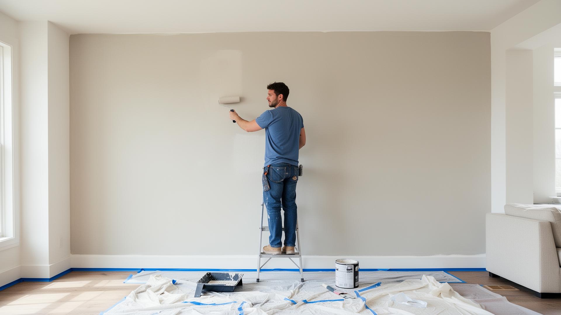 Interior residential painting completed in a Tampa Bay home