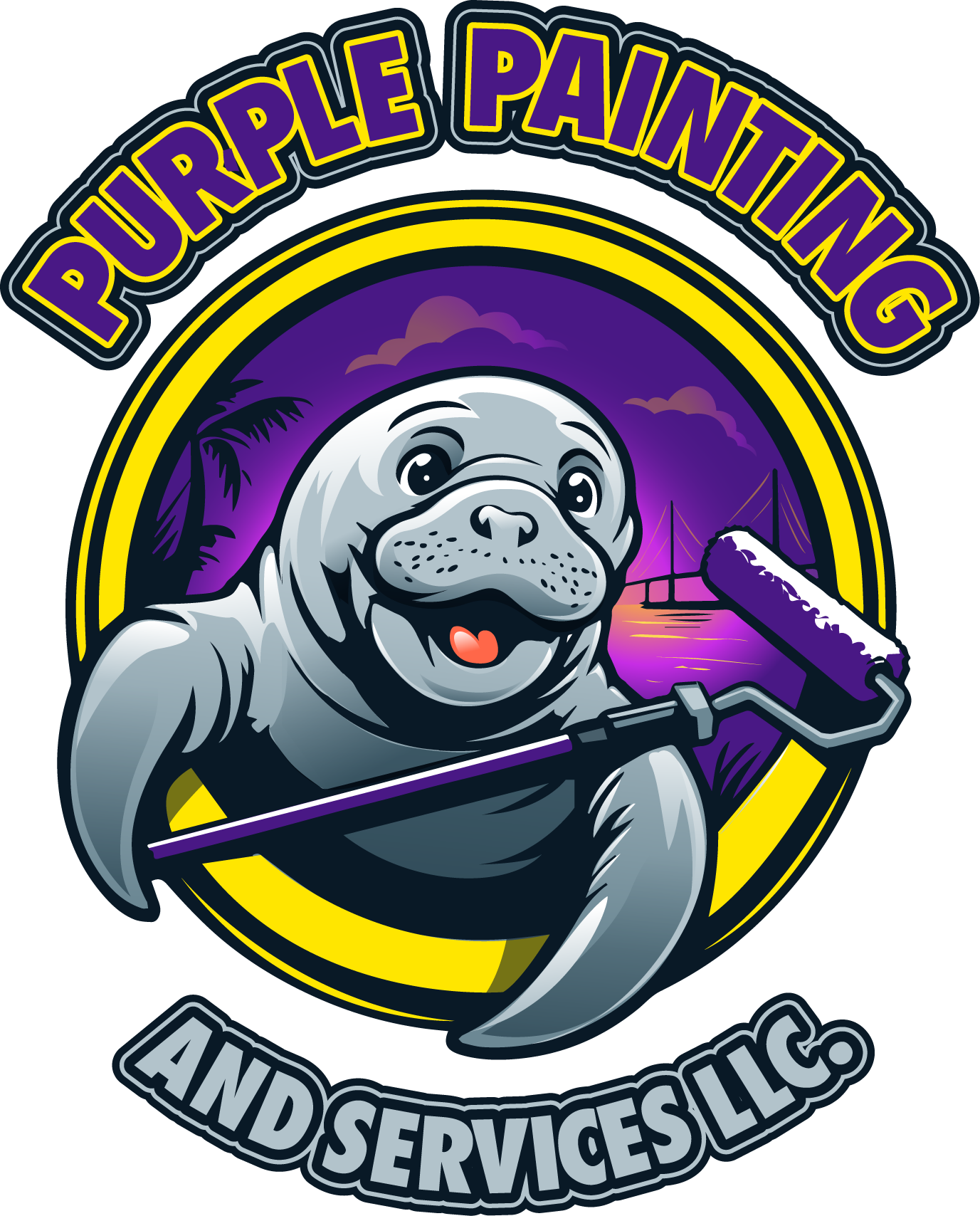 Purple Painting & Services logo